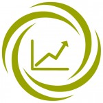 Logo Handlungsfeld 11: Diagramm mit Kurve nach oben