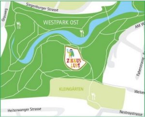 Zirkuswiese im Ostteil des Westparks. 