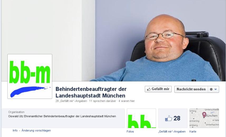 Screenshot der Facebook Seite