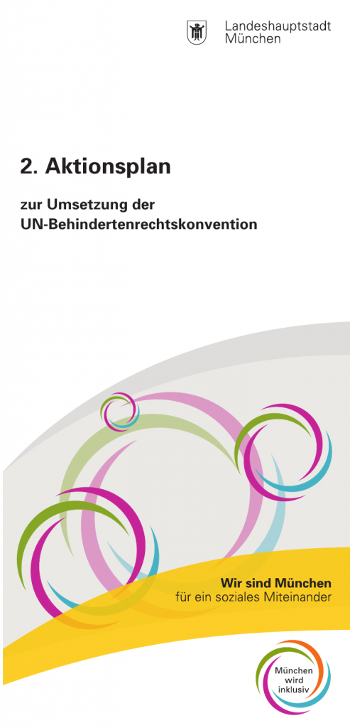 Titelseite des Flyers "2. Aktionsplan zur Umsetzung der UN-BRK"
