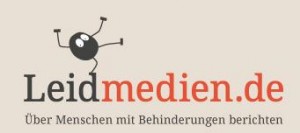 Logo Leidmedien - Über Menschen mit Behinderungen berichten
